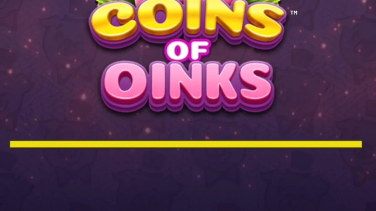 Tampilan visual mewah slot Coins of Oinks dengan tema babi kaya dan emas