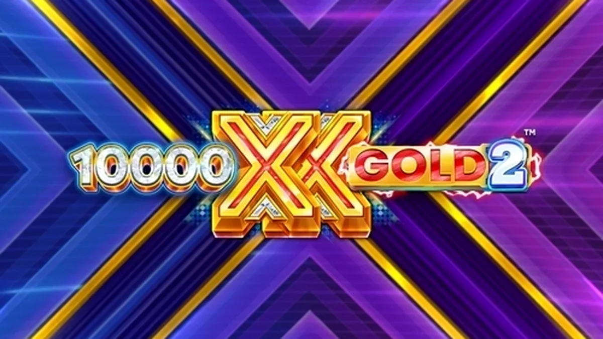 Tampilan visual slot 10,000 X Gold 2 dengan elemen emas dan simbol X yang ikonik