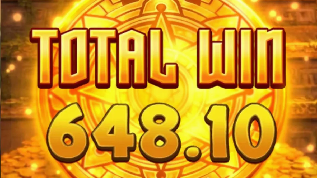 Tampilan layar permainan slot Legacy of Aztec dengan kuil Aztec kuno dan simbol-simbol mistis.